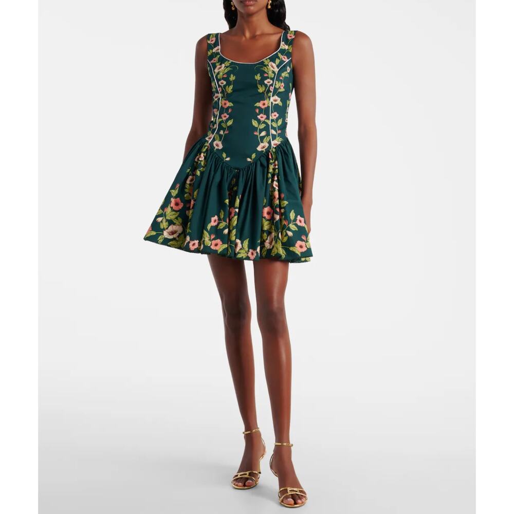 Agua by Agua Bendita Pluma floral cotton minidress - Picture 2 of 9